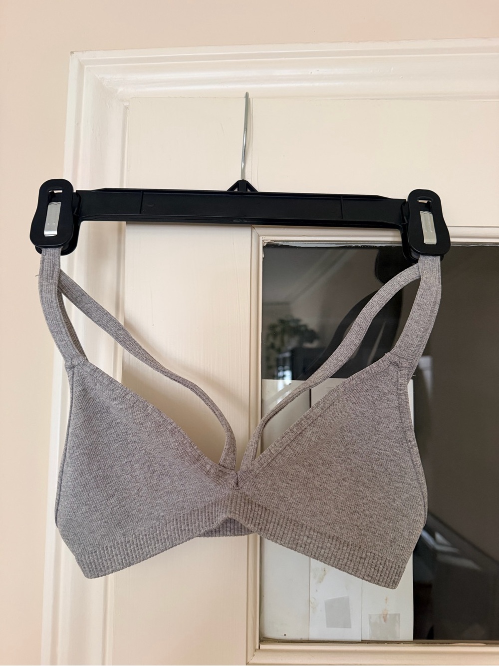 Free People Intimately Light Heather Gray Double-Strap Bralette